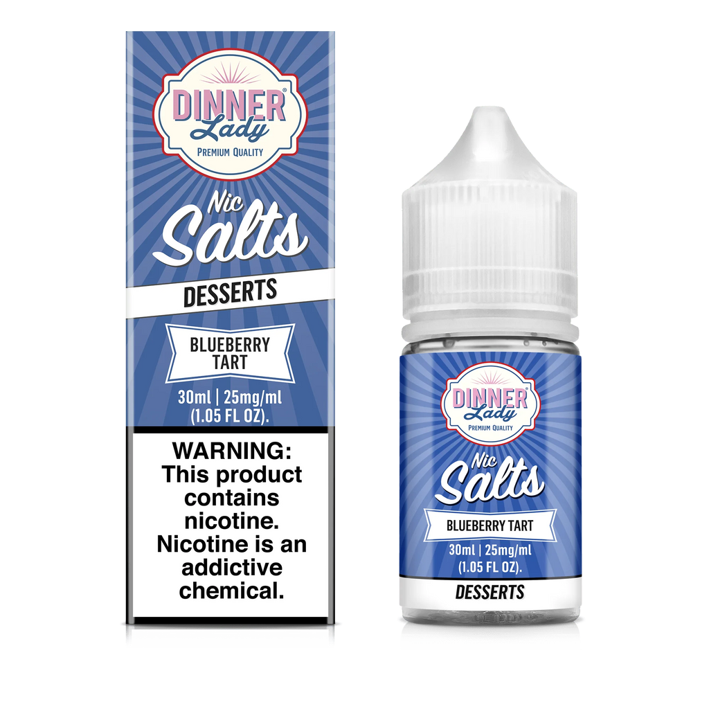 DINNER LADY, DINNER LADY PASTRY, DINNER LADY PASTRY SALT NIC, DINNER LADY SALT NIC BLUEBERRY TART, DINNER LADY BLUEBERRY TART, BLUEBERRY VAPE